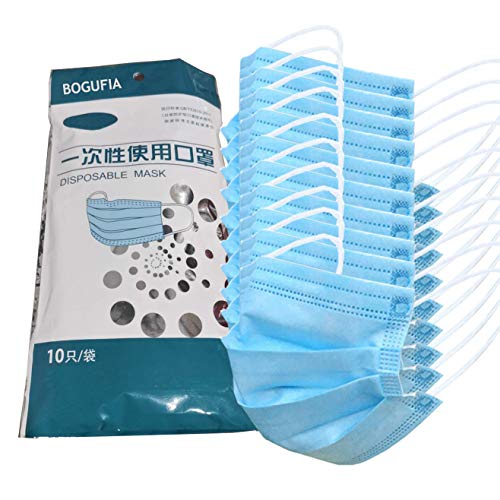 BOGUFIA Disposable Facial Mack 10pcs In One Package With FDA (1-Blue)