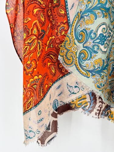 Image of Spicy Sandia Kimonos for Women Floral Beach Cover Up Loose Swimsuit Bathing Suit Coverup Cardigan for Summer Swimwear