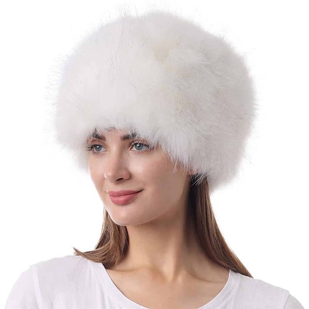 Gorro de Nieve de Invierno a Prueba de arañazos con Textura de Gama, Amplia aplicación, Gorros con Pelo de Pelo Esponjoso, artesanía Exquisita para Diario