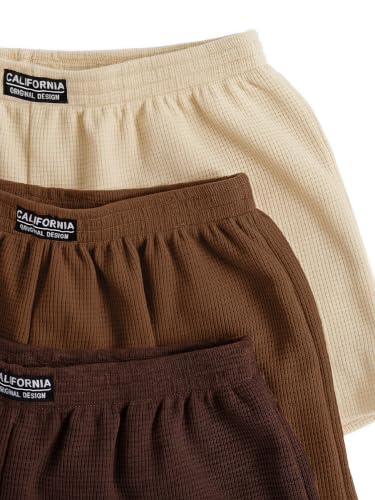 Image of SOLY HUX Women's Summer Shorts 3 Packs Casual Comfy Shorts Sets