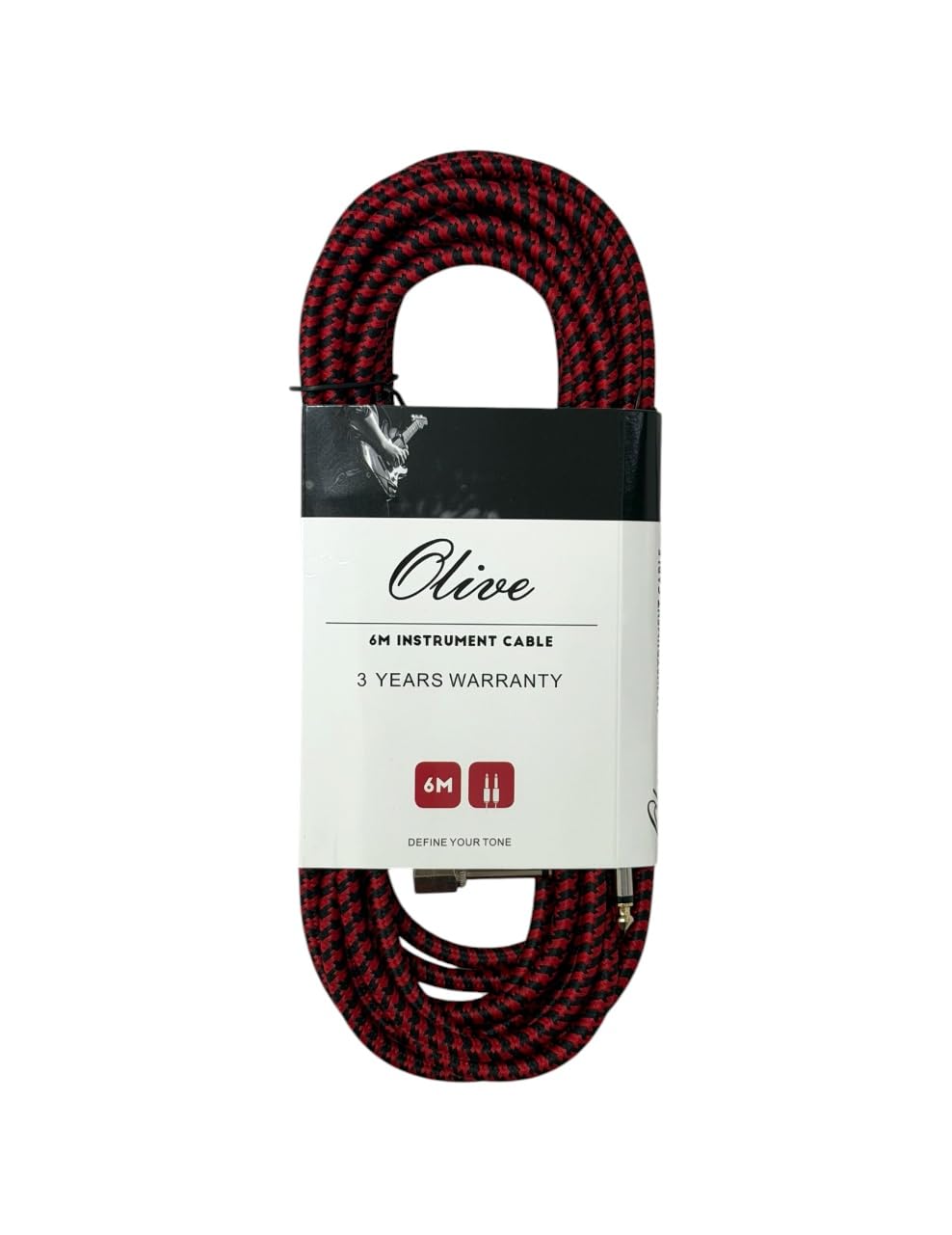 olive guitar cable instrument cable 6m right angle jack
