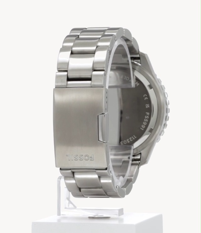 Amazon.co.jp: FOSSIL BLUE GMT ステンレススチールウォッチ