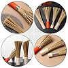 SHOWERORO Pot Brush 2pcs Set with Long Wooden Handle, Fine Wire and Angled Bristle Kitchen Cleaning Brushes for Wok, Pan, and Household Cookware Maintenance #2