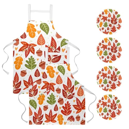 Tablier de cuisine pour nettoyage et bistrot avec attaches broches amovibles