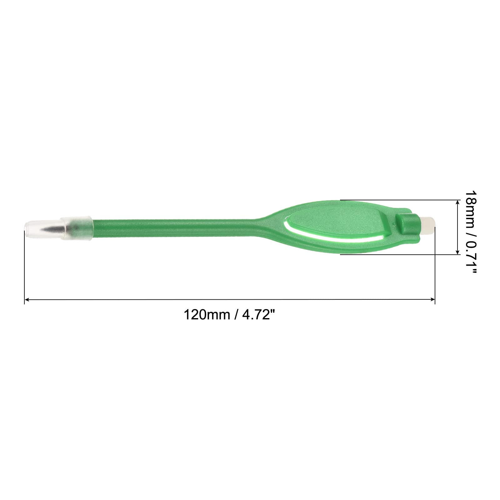 PATIKIL Golf Scoring Pencils with Eraser, 10 Pack Rectangle Clip Plastic 2H Marker Pens for Sport Games Meeting Green - Image 2