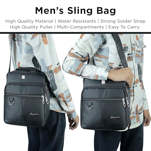 Image of NFI essentials Unisex Sling Bag Cross Body Bag for Travelling, Business Messenger Bag Travelling Bag one Side Shoulder Bag