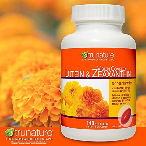 TruNatureVision Complex Lutein and Zeaxanthin juf6uh 3Pack (140 Count Each )