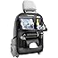 Tsumbay Car Backseat Organizer with Tablet Holder，9 Storage Pockets PU Leather Car Storage Organizer with Foldable Table Tray