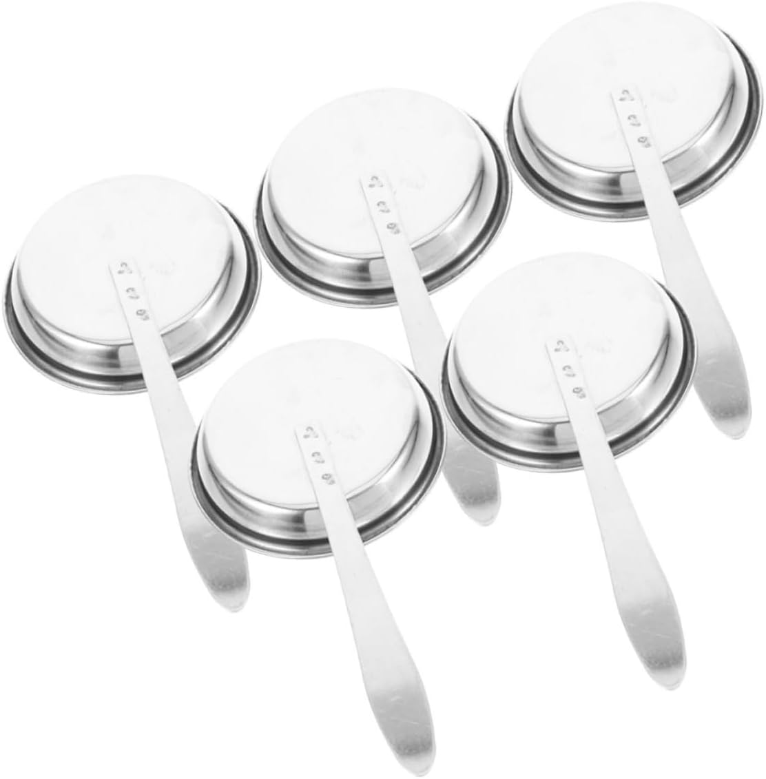 5pcs Candle Extinguisher Tool Stainless Steel Snuffers Fire Safety Accessory Set for Candles Oil Lamps Incense