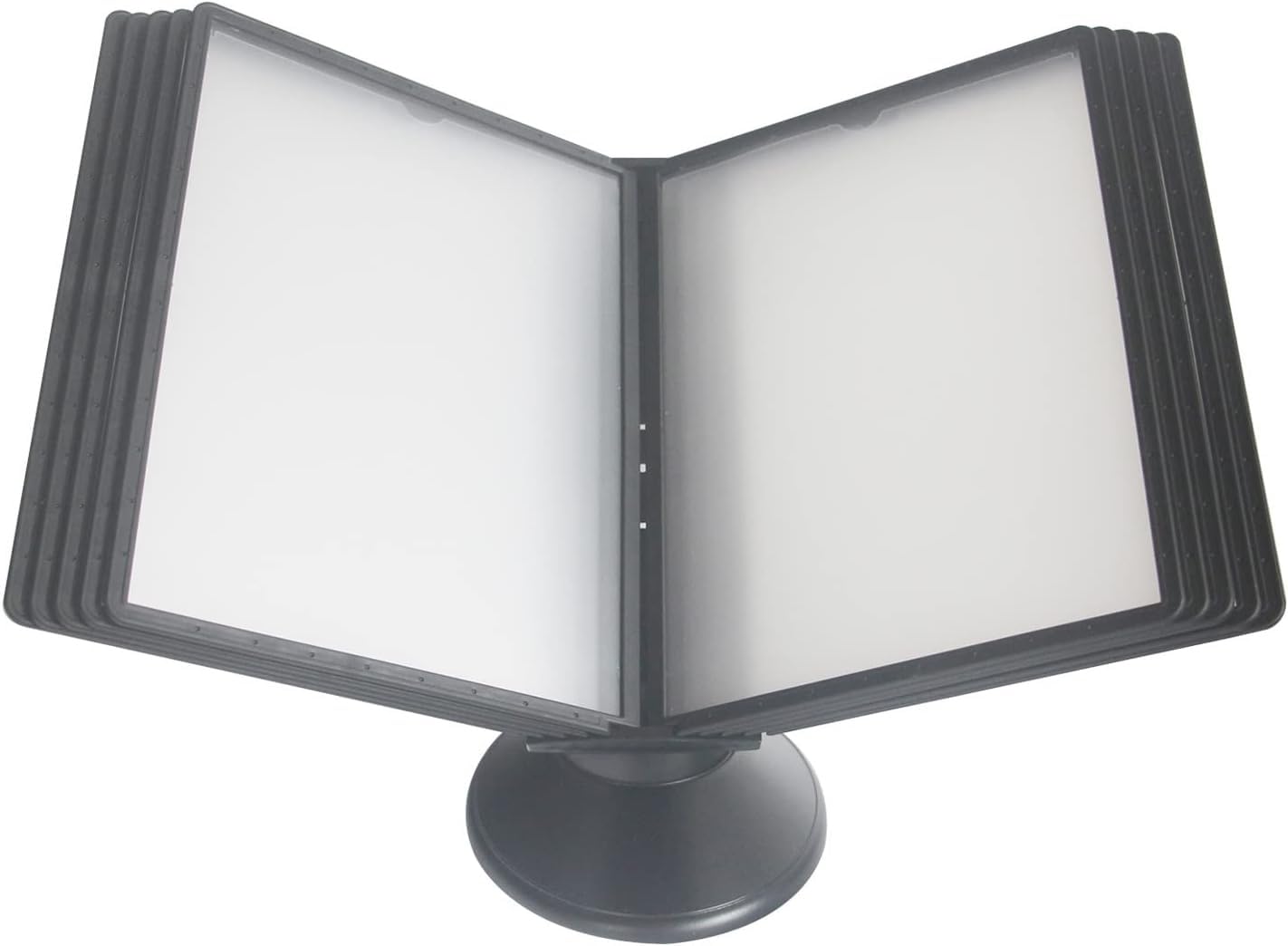 noxozoqm Folder Flip File Holder, Desktop Or Wall-Mounted Display Stand With Adjustable Tilt A4 10 Pages File Pockets(Color:D)