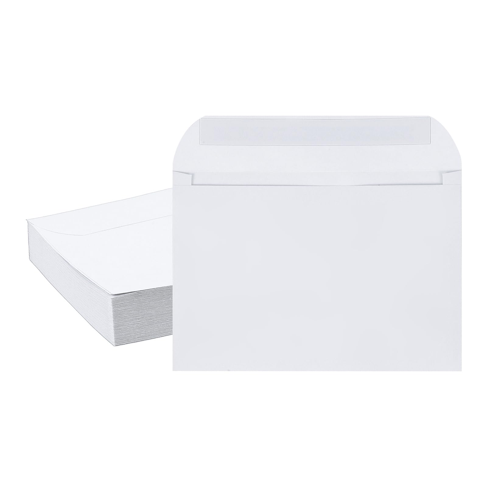 PATIKIL 7.5x5.5 Inch Invitation Envelopes, 50 Pcs Self-Seal for Invitations A7 Self Seal for Weddings Thank You Card Photos Postcards Birthday Greeting Cards Mailing, White