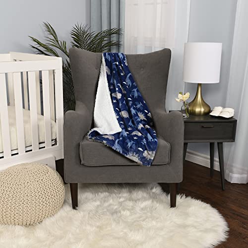 Life Comfort Ultimate Sherpa Baby Blanket, Dinosaur Premium Soft Plush And Warm Fluffy Fleece For Newborn, Infant, Toddler Perfect For Stroller, Crib, Travel, Nursery (30 X 40 Inches) #TOP3