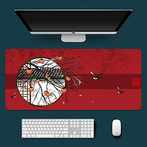 Tapis de souris XXL One Piece pour le bureau et les jeux motif hirondelles 3D