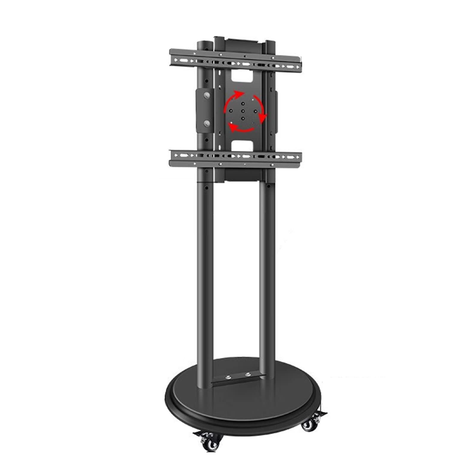 WDSOPK TV Stand Universal Mobile TV Stand for 32-65 Inch TVs Horizontal and Vertical Screen Switching Mobile TV Cart Max 400x400mm,
