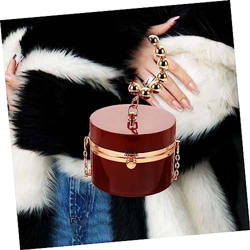 Pochette cylindrique idéale pour sorties et soirées légères Holibanna