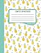 Composition Notebook: College Ruled: 100+ Lined Pages Writing Journal: Cute Pineapples on White 0892