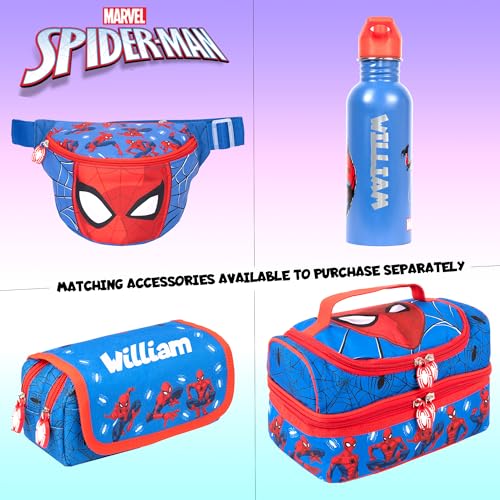 Marvel Spiderman School Backpack for Boys 2 Compartment Travel Rucksack for Kids Adjustable Shoulder straps and Mesh Pocket