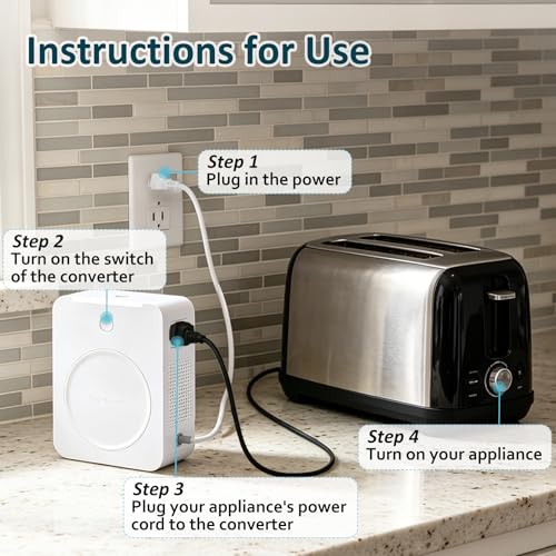 Image of uyoyous 2000W Step Up 110V to 220V Voltage Converter Transformer Step Up Converter 110v /120V to 220V /240V Power Transformer for Europe Asian Korea Appliances Use in US Canada