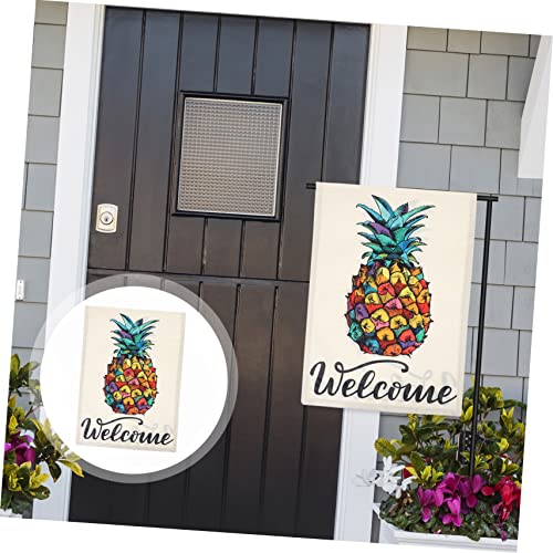 Drapeau de jardin double face résistant motif ananas BESPORTBLE - 6