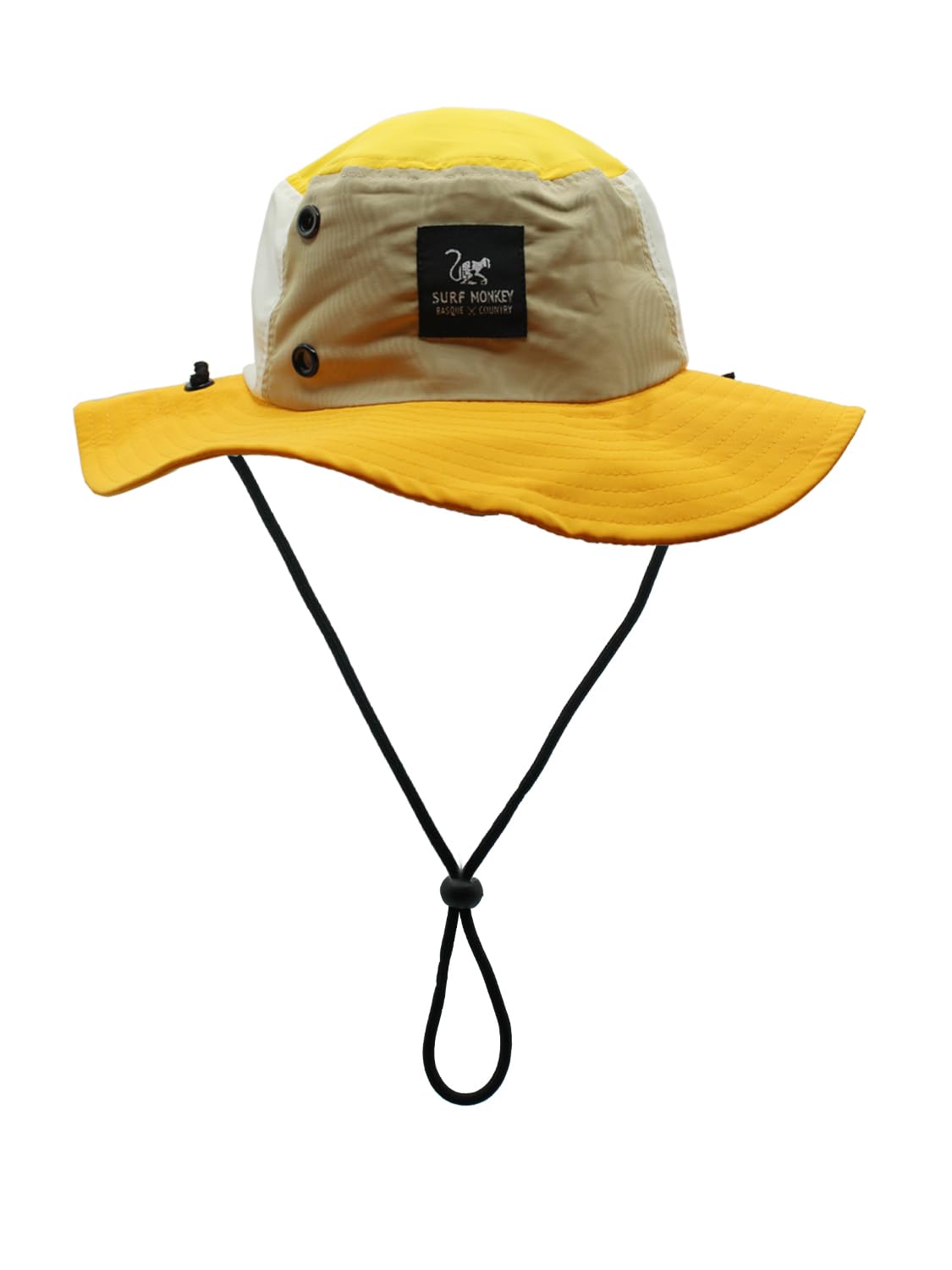 Surf Monkey Boonie Hat Impermeabile con Corda Uomo/Donna - Taglia Unica - Poliestere Riciclato