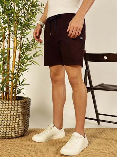 Image of Thomas Scott Men's | Solid | Chino Shorts | Regular Fit | 100% Cotton | Above Knee | Casual Short