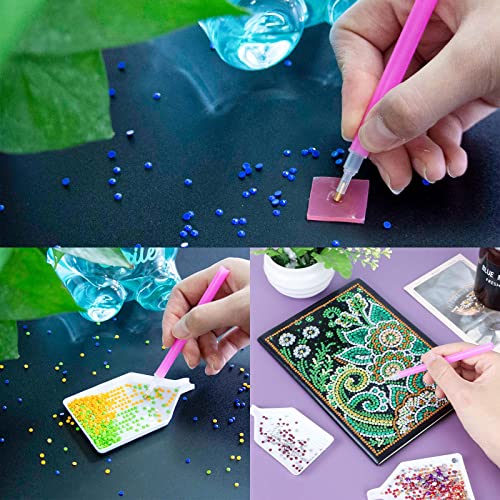 10Pcs Plastic Diamond Painting Trays， 3.8 X 2.2 Inches Rhinestone Plate Tray For Diamond Painting，Bead Sorting Trays For Diy Crafts #TOP6