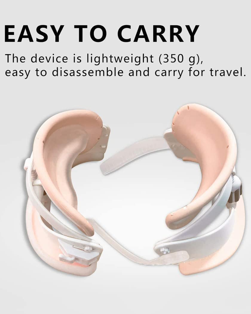 Dispositivo de tracción del Cuello Cervical para Adultos Soporte de Soporte Estirador de Cuello Cervical Ajustable Soporte de Cuello Fijador de Cuello Cervical para Dolor de Cuello crónico