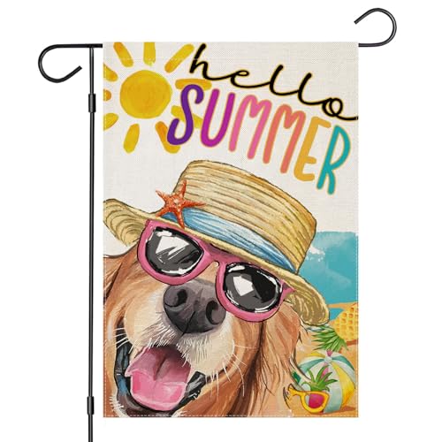 EKOREST SUMMER garden flags 12x18 inch double sided 4-SUMMER-2