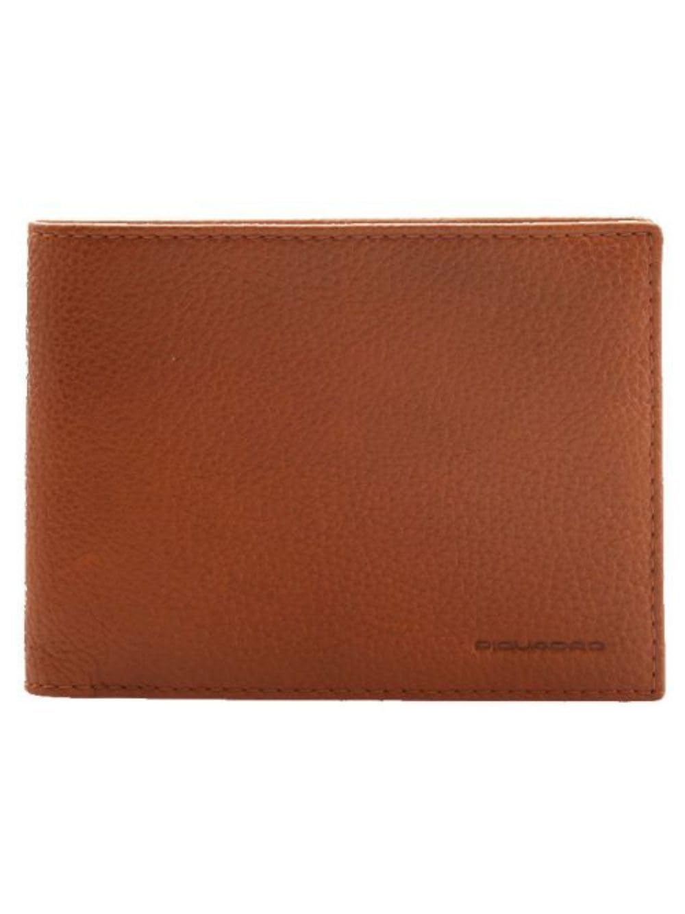 PIQUADRO Portafoglio Uomo OUTPU257MO Pelle Colorazione Cuoio con Portamonete (13x9x2 cm)