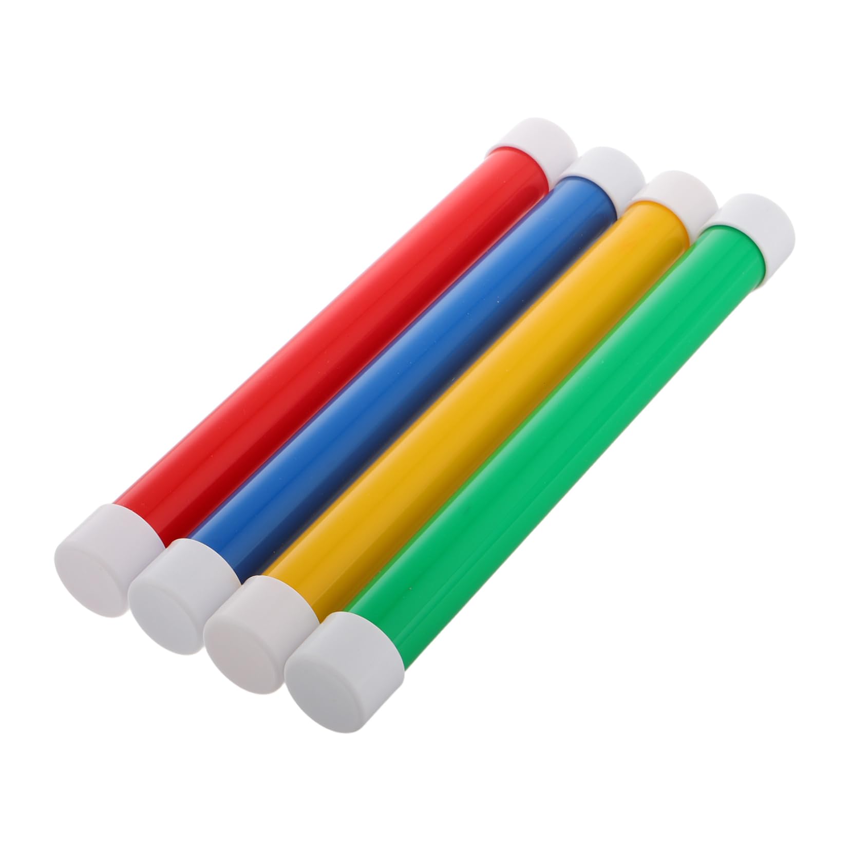 HANABASS Sensory Training Equipment 4pcs Running Relay Sticks Comfortable Grip for Boys and Girls Coordination