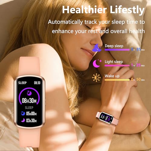 Image of Health Fitness Tracker, Smart Watch with 24 /7 Heart Rate, Activity Tracker with Blood Pressure and Blood Oxy-gen Monitor, 120 Sport Mode Waterproof Sleep Tracker for Women Men