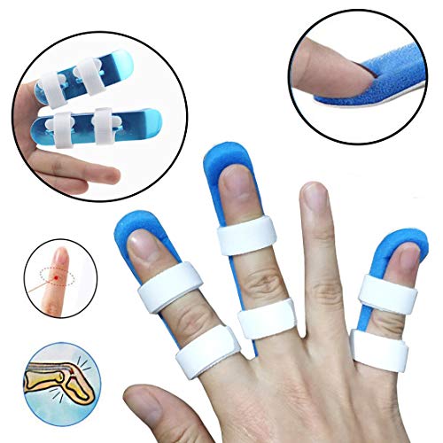 Footsihome Finger Splint Metal Pack of 5 Broken Finger Brace Support Mallet Finger Stabilizer for Adults and Children Finger Knuckle Joint Fixation - 3 Size - Image 3