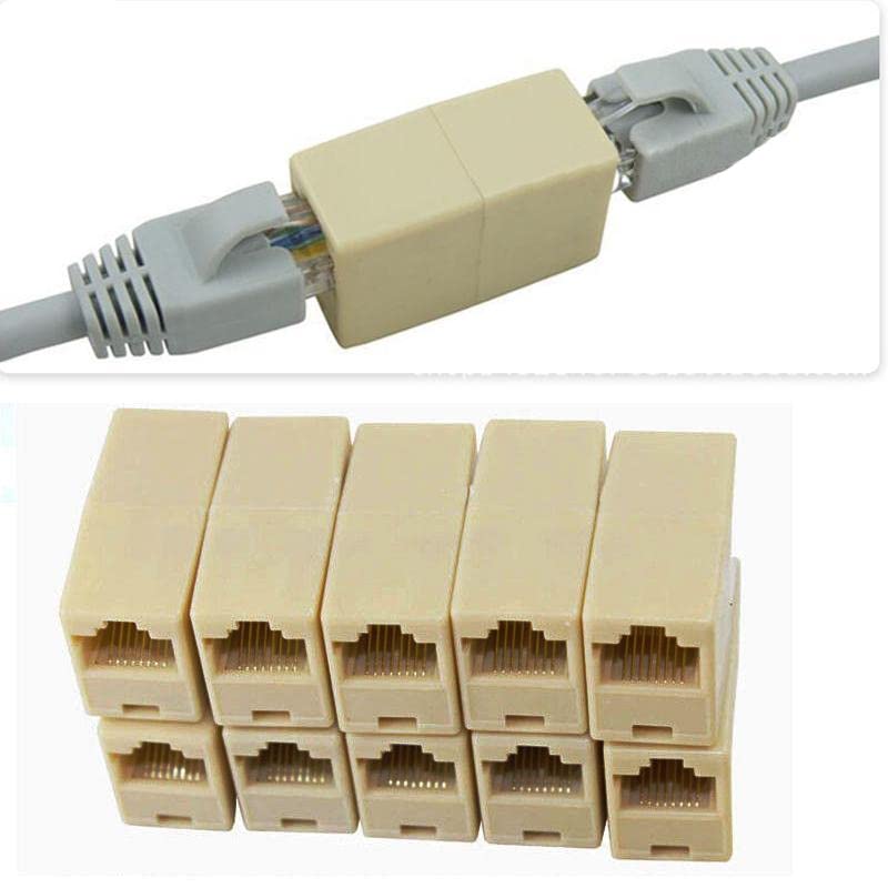 TAAPSEE RJ45 CAT 5 Extender Plug Network Broadband Ethernet LAN Cable Joiner Coupler 8P8C Female to Female Network LAN Cable Coupler Adapter Connector (Pack of (1)) (B0BVQYS1C4) Amazon Price History, Amazon Price Tracker