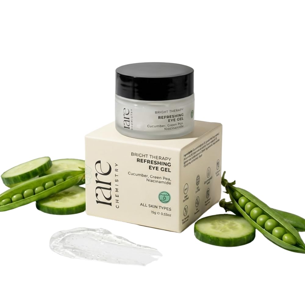 Rare Chemistry Bright Therapy Unisex Refreshing Eye Gel| Hydrating & Cooling | For All Skin Types | Infused With Niacinamide & Cucumber Green Pea Extract | Reduces Pigmentation And Dark Circles|15 g-image-48