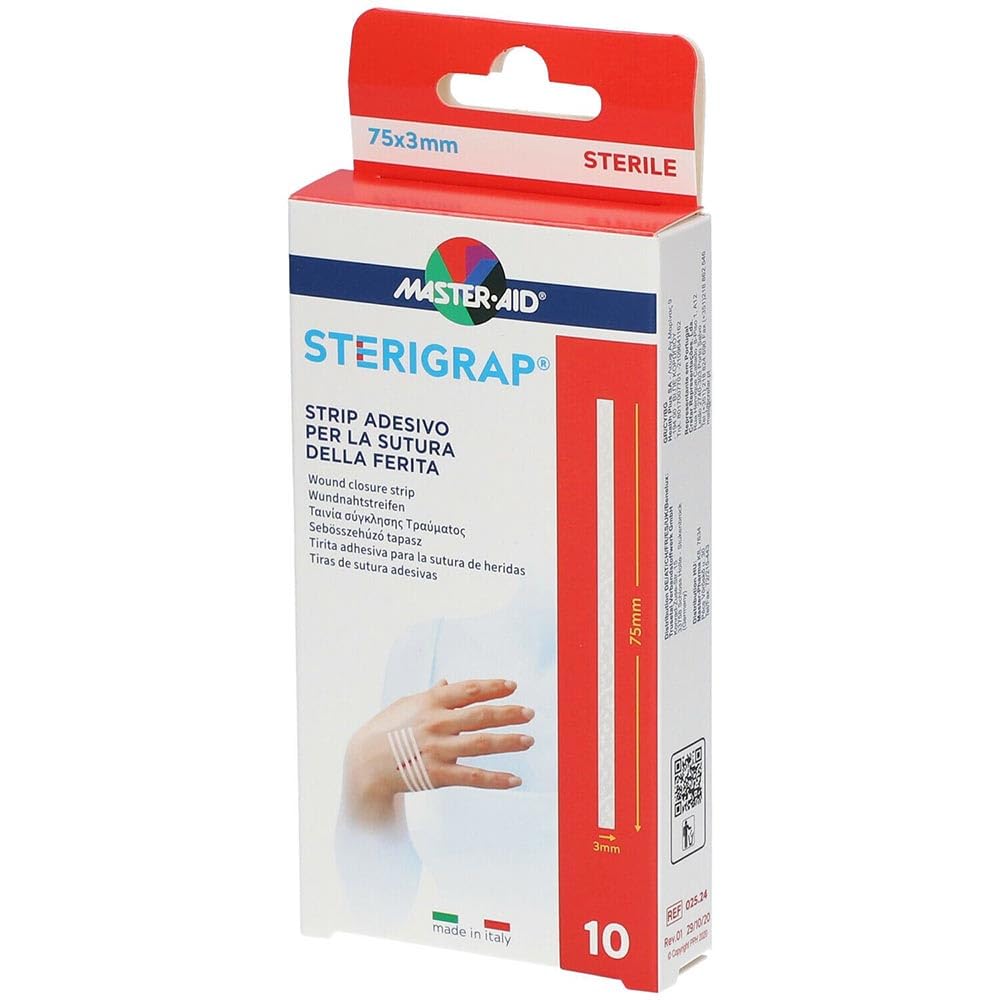 Pietrasanta Pharma Adhesive Wound Closure Strip, 10 PCS MM 75X3