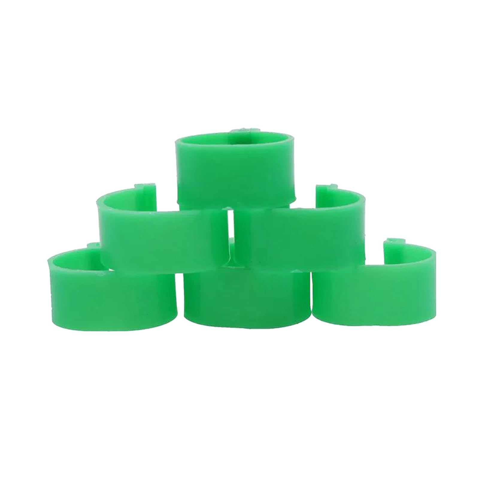 1000 pezzi di anelli semplici per zampe di pollame, diametro interno 16 mm, per l'identificazione di polli e piccioni,Bianco 1000 pezzi,Diametro interno 16 mm