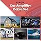 Verstärker Kabelsatz, Anschluss-Set Auto Verstärker Kabel Set, Subwoofer Kabel Set Endstufe Kabel, Car Audio Wire, (4-Gauge Leitung, 5 Meter)