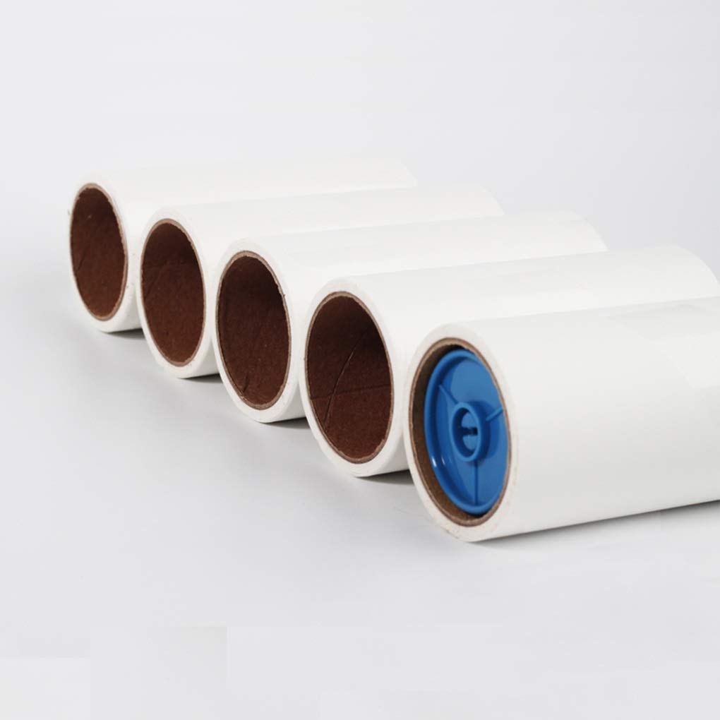 5 Stück klebrige Papierroller, super klebrige Kleidung, Fusselentferner, Sofa, Vorhang, Stoff, Tierhaare, Staub, Fusselentferner, Roller