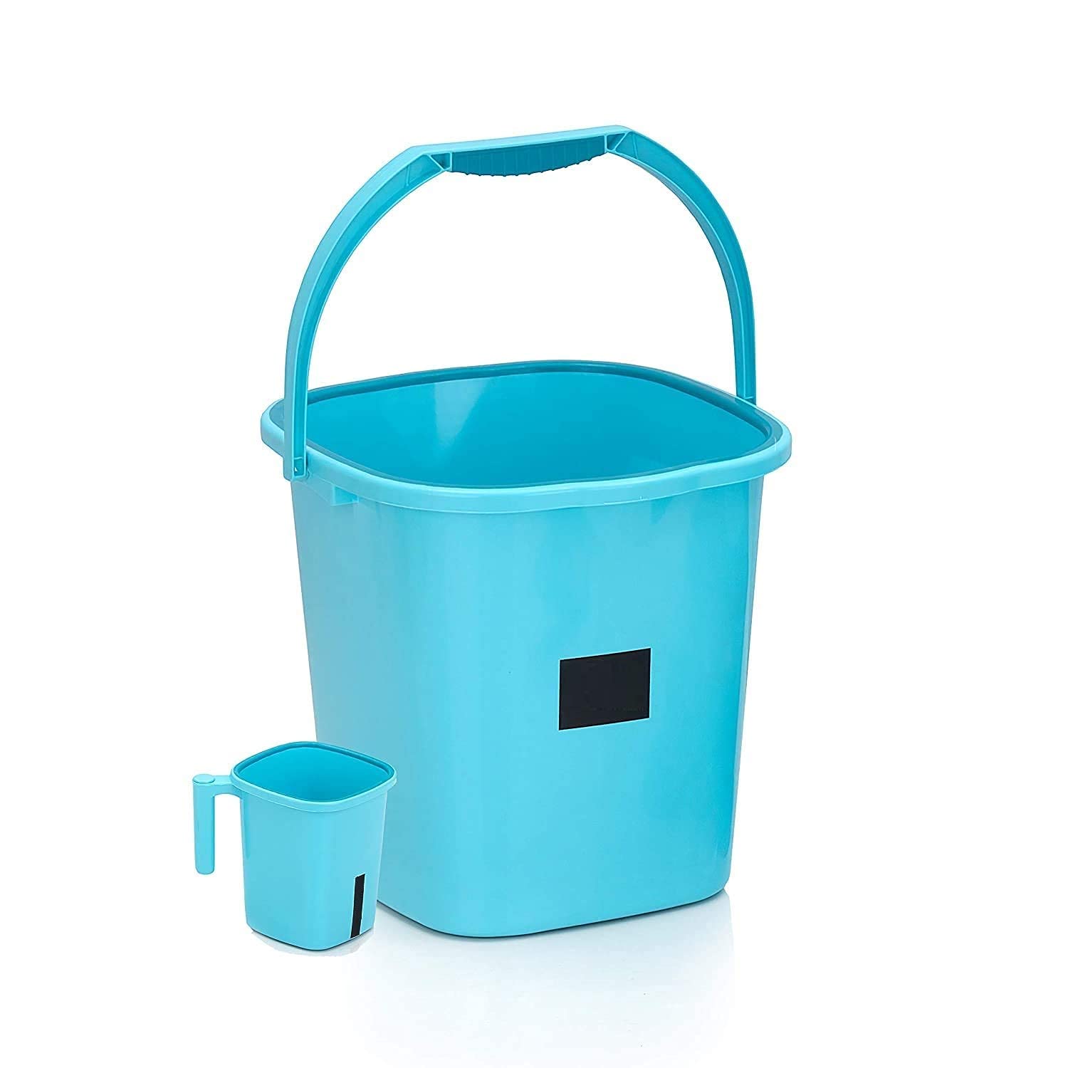 20 LTR Mini Heavy Duty Sturdy Bucket and Square Bath Mug with Durable Grip Handle for Cleaning, Mopping, Bath Bucket and SOP Holder (20 LTR Capacity) (Blue) (B093CHT48T) Amazon Price History, Amazon Price Tracker
