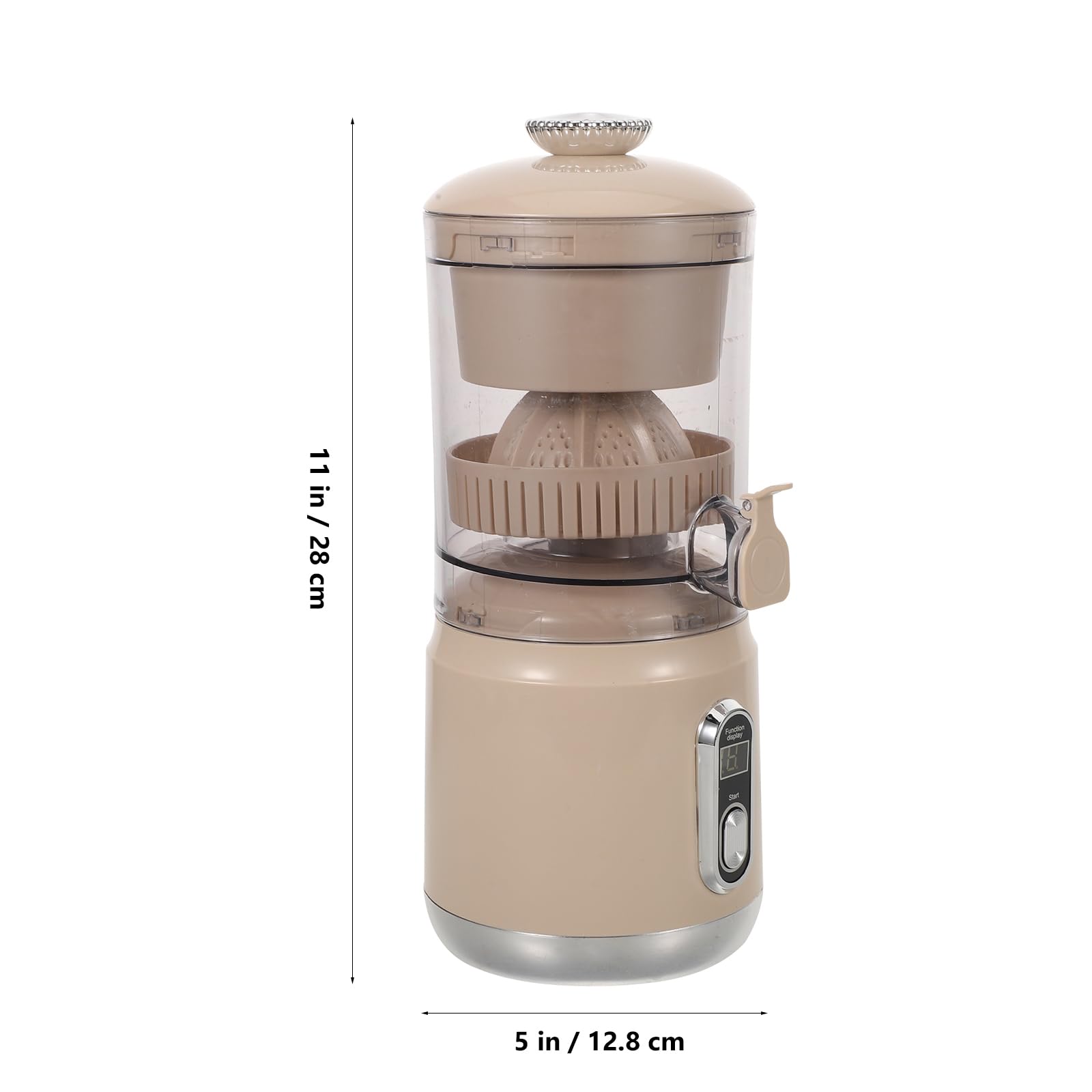 MAGICLULU Exprimidor Eléctrico de Cítricos Exprimidor de Naranjas Portátil Extractor de Jugo Automático con Separador de Jugo para Hacer Zumo de Limón Casa o Viajes