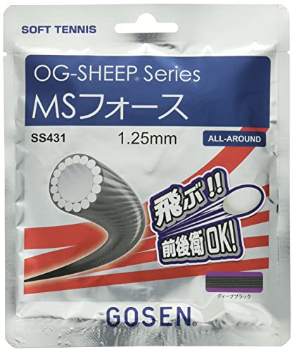 ゴーセン(Gosen) ソフトテニスガット OG-SHEEP series MSフォース ディープブラック SS431