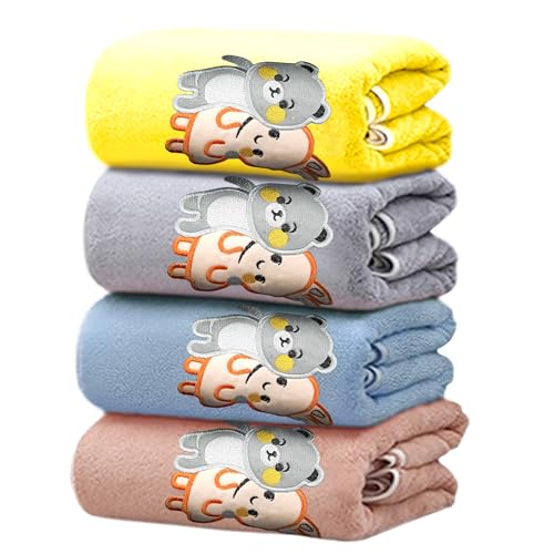 MOM CARE Microfibre Bath Towels for Kids -Extra Soft/Quick Dry/Strong Water Absorbent/Bathing Towel for Kids,Boys and girls1 Pcs Pink Color Towel L-70cm X B-140cm Big for 7years and Above