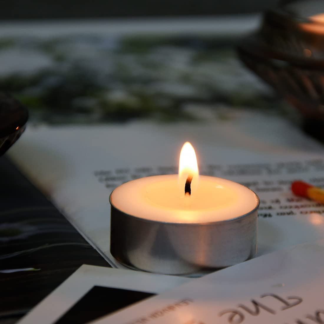 Amazon.co.jp: DEYBBY 天然ソイワックスティーライトキャンドルバルク