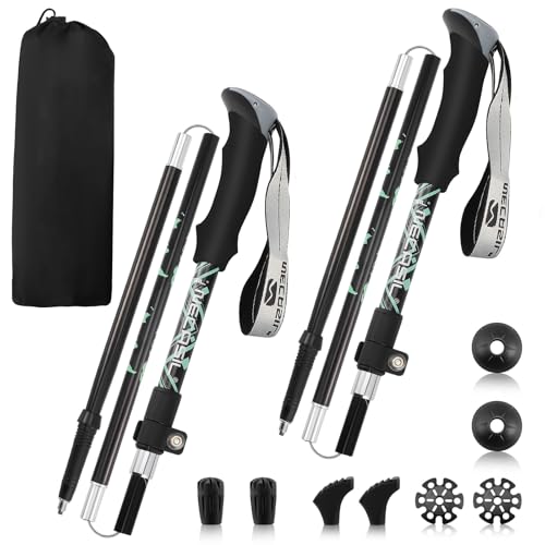 Wanderstöcke Carbon Faltbar 7075 Aluminium Ultraleicht Teleskop...