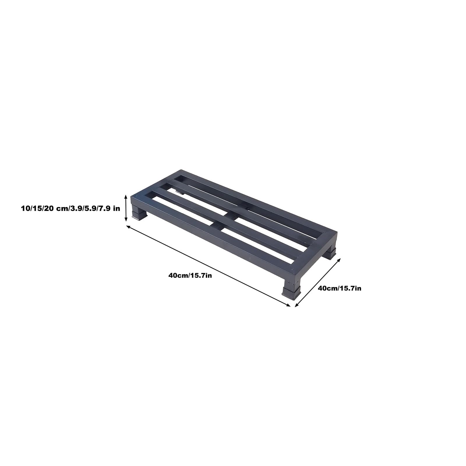 Heavy Duty Steel Plant Stand Podwyższone półki na urządzenia Antypoślizgowe odporne na wilgoć do domowej kuchni Biuro Ogród