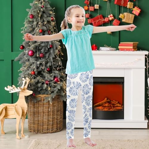 Girls' Leggings Sea Shell Fossil Ankle Length Printed Leggings Comfort Pants for Kids 4-10 Years3