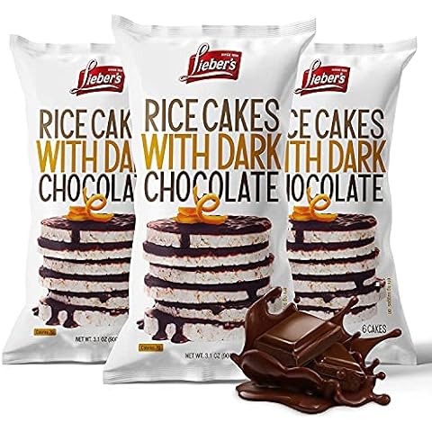 Lieber's Chocolate Covered Rice Cakes (3 Pack) (Dark Chocolate) Cover