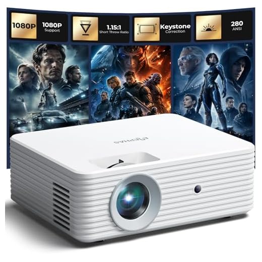 Mini Projector for iPhone, ELEPHAS Portable Projector for Bedroom