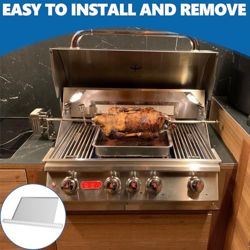 Image of SafBbcue Cast Iron Griddle for Whirlpool /KitchenAid, Replaces W10432544 | 19.7 inch L x 7.9 inch W, Replaces W10432544 & W10432539, Fits Whirlpool, KitchenAid, JennAir gas ranges, Even heat, great sear