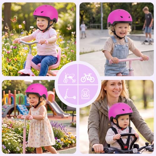 Image of Toddler Helmet, Adjustable Kids Bike Helmet for Ages 1-3-8